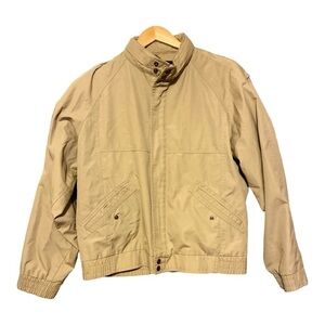 Vintage London Fog Reeves Golf Jacket Windbreaker Men's Size 42R Khaki USA Made
